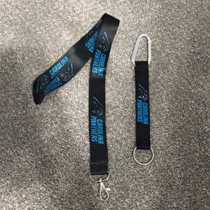 Carolina Panthers Keychain and Lanyard